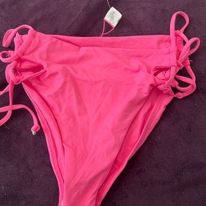 L Space, size S pink bikini bottom